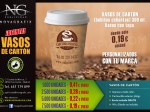 Vasos de cartón (bebidas calientes) 300 ml. Vasos con y sin tapa